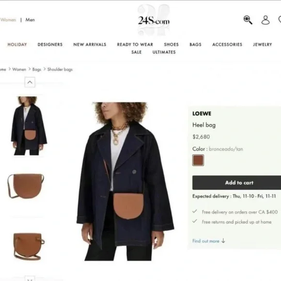 100% Authentic LOEWE Crossbody wallet phone bag - Picture 4 of 4